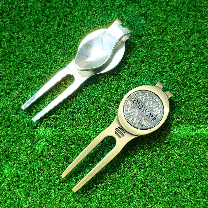Golf Divot Repair Tool with Ball Marker