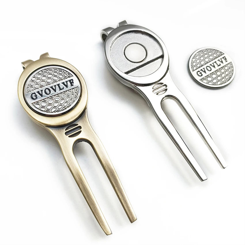 Golf Divot Repair Tool with Ball Marker